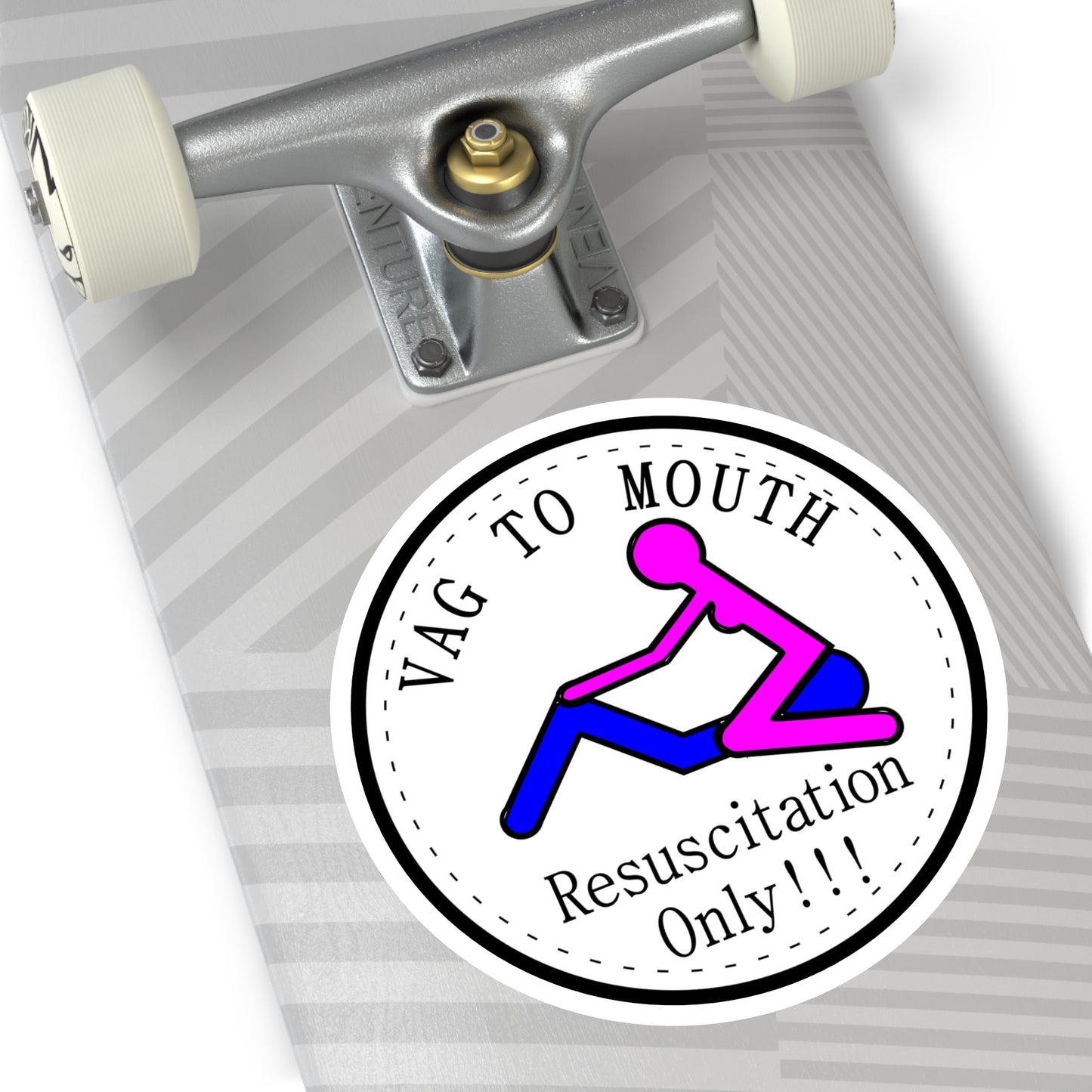 Vag to mouth resuscitation sticker, Indoor\Outdoor